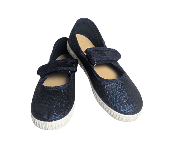 Natural World Ballerinas Mercedes Marino Glitter - Schritt für Schritt