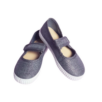 Natural World Ballerinas Mercedes Gris Glitter - Schritt für Schritt