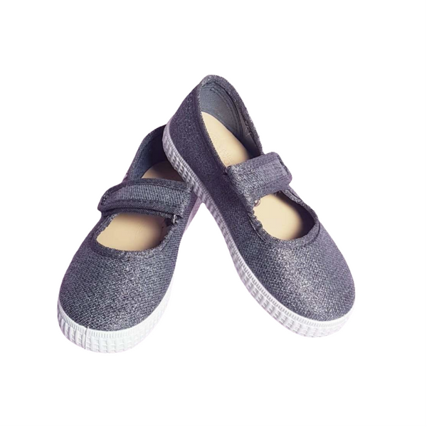 Natural World Ballerinas Mercedes Gris Glitter - Schritt für Schritt