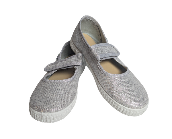 Natural World Ballerinas Mercedes Plata Glitter - Schritt für Schritt
