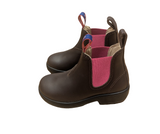 blue heeler Chelsea Boots Braun/Pink - Schritt für Schritt
