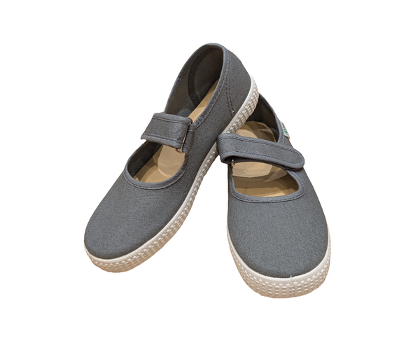 Natural World Ballerinas Mercedes Gruß Grau - Schritt für Schritt
