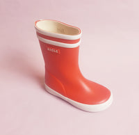 Aigle Gummistiefel Baby Flac Rouge - Schritt für Schritt